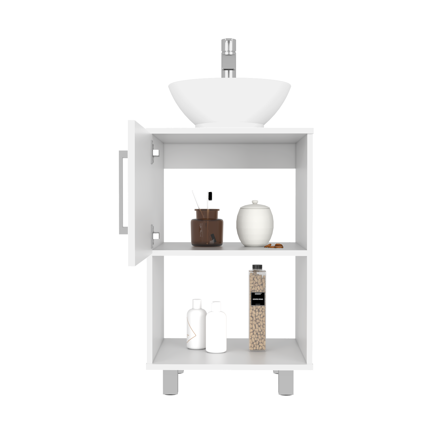 Single Bathroom Vanity Pigmag, Bathroom, White White Particle Board Particle Board