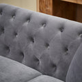 83.5 Inch Oversized Corner Sofa, L Shaped Sectional Couch,5 Seater Corner Sofas With 3 Pillows For Living Room, Bedroom, Apartment, Office Gray Foam Velvet