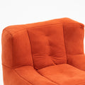 Fluffy Bean Bag Chair, Comfortable Bean Bag For Adults And Children, Super Soft Lazy Sofa Chair With Memory Foam And Ottoman, Indoor Modern Focus Bean Bag Chair For Living Room, Bedroom, Apartment Red Velvet