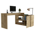 L Shaped Desk Desti, Office, Light Oak Light Oak Particle Board Particle Board