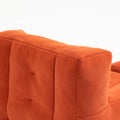 Fluffy Bean Bag Chair, Comfortable Bean Bag For Adults And Children, Super Soft Lazy Sofa Chair With Memory Foam And Ottoman, Indoor Modern Focus Bean Bag Chair For Living Room, Bedroom, Apartment Red Velvet