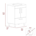 Single Bathroom Vanity Mayorca, Bathroom, White White Particle Board Particle Board