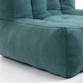 Fluffy Bean Bag Chair, Comfortable Bean Bag For Adults And Children, Super Soft Lazy Sofa Chair With Memory Foam And Ottoman, Indoor Modern Focus Bean Bag Chair For Living Room, Bedroom, Apartment Green Velvet