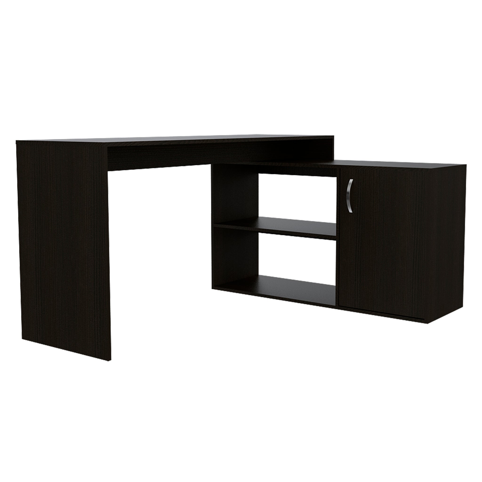 L Shaped Desk Desti, Office, Black Black Particle Board Particle Board