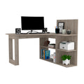 Computer Desk Mohave, Office, Light Gray Light Gray Particle Board Particle Board