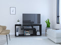 Extendable Tv Stand Houston, Living Room, Black Black 50 59 Inches Particle Board Particle Board