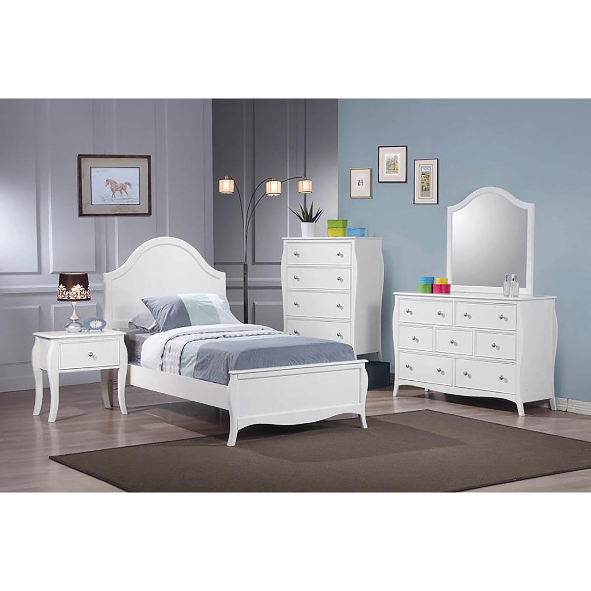 White Twin Panel Bed Box Spring Required Twin White Wood White Bedroom Coastal Poplar Panel Wood