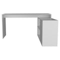 L Shaped Desk Desti, Office, White White Particle Board Particle Board