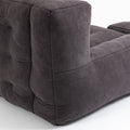 Fluffy Bean Bag Chair, Comfortable Bean Bag For Adults And Children, Super Soft Lazy Sofa Chair With Memory Foam And Ottoman, Indoor Modern Focus Bean Bag Chair For Living Room, Bedroom, Apartment Black Velvet
