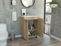 Floor Cabinet Oxnard, Bathroom, Light Oak Light Oak Particle Board Particle Board