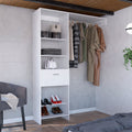 150 Closet System British, Bedroom, White White Particle Board Particle Board