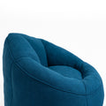 Bedding Bean Bag Sofa Chair High Pressure Foam Bean Bag Chair Adult Material With Padded Foam Padding Compressed Bean Bag With Footrest Blue Microfiber
