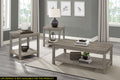 Transitional 3Pc Table Set Occasional Tables Living Room Furniture 1X Coffee Table And 2X End Tables Melamine Laminate Rustic Style Gray Gray Primary Living Space Rustic,Transitional Rectangular Coffee & End Tables Wood