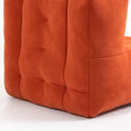 Fluffy Bean Bag Chair, Comfortable Bean Bag For Adults And Children, Super Soft Lazy Sofa Chair With Memory Foam And Ottoman, Indoor Modern Focus Bean Bag Chair For Living Room, Bedroom, Apartment Red Velvet