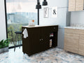 Kitchen Island Cart Indiana, Kitchen, Black Black Particle Board Particle Board