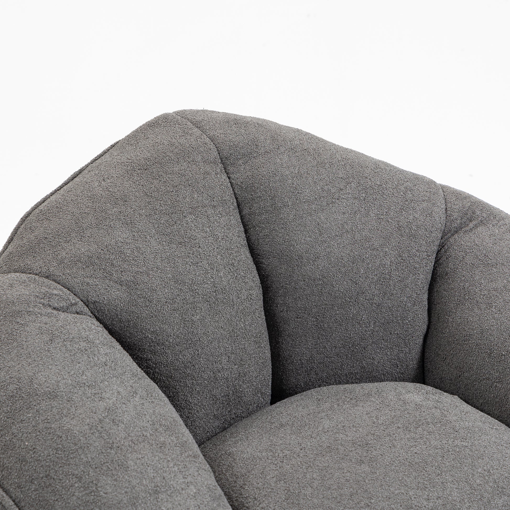 Bedding Bean Bag Sofa Chair High Pressure Foam Bean Bag Chair Adult Material With Padded Foam Padding Compressed Bean Bag With Footrest Grey Microfiber