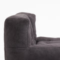 Fluffy Bean Bag Chair, Comfortable Bean Bag For Adults And Children, Super Soft Lazy Sofa Chair With Memory Foam And Ottoman, Indoor Modern Focus Bean Bag Chair For Living Room, Bedroom, Apartment Black Velvet