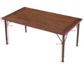 Modern Dining Table, Rectangular Wood Dining Table ,Kitchen Table,Ideal For Kitchen Dining Room, Cappuccino Table Legs Natural Brown Dining Room Square Solid Wood Mdf