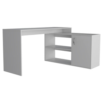 L Shaped Desk Desti, Office, White White Particle Board Particle Board