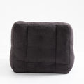 Fluffy Bean Bag Chair, Comfortable Bean Bag For Adults And Children, Super Soft Lazy Sofa Chair With Memory Foam And Ottoman, Indoor Modern Focus Bean Bag Chair For Living Room, Bedroom, Apartment Black Velvet