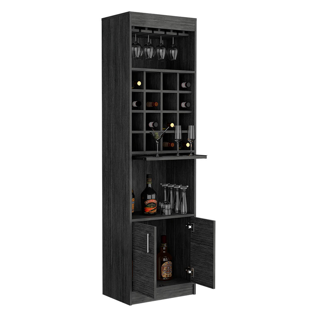 Bar Cabinet Modoc, Living Room, Smokey Oak Gray Particle Board Particle Board