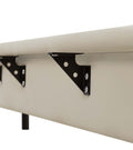 Queen Size Upholstered Platform Bed With Sensor Light And Ergonomic Design Backrests, White White Upholstered