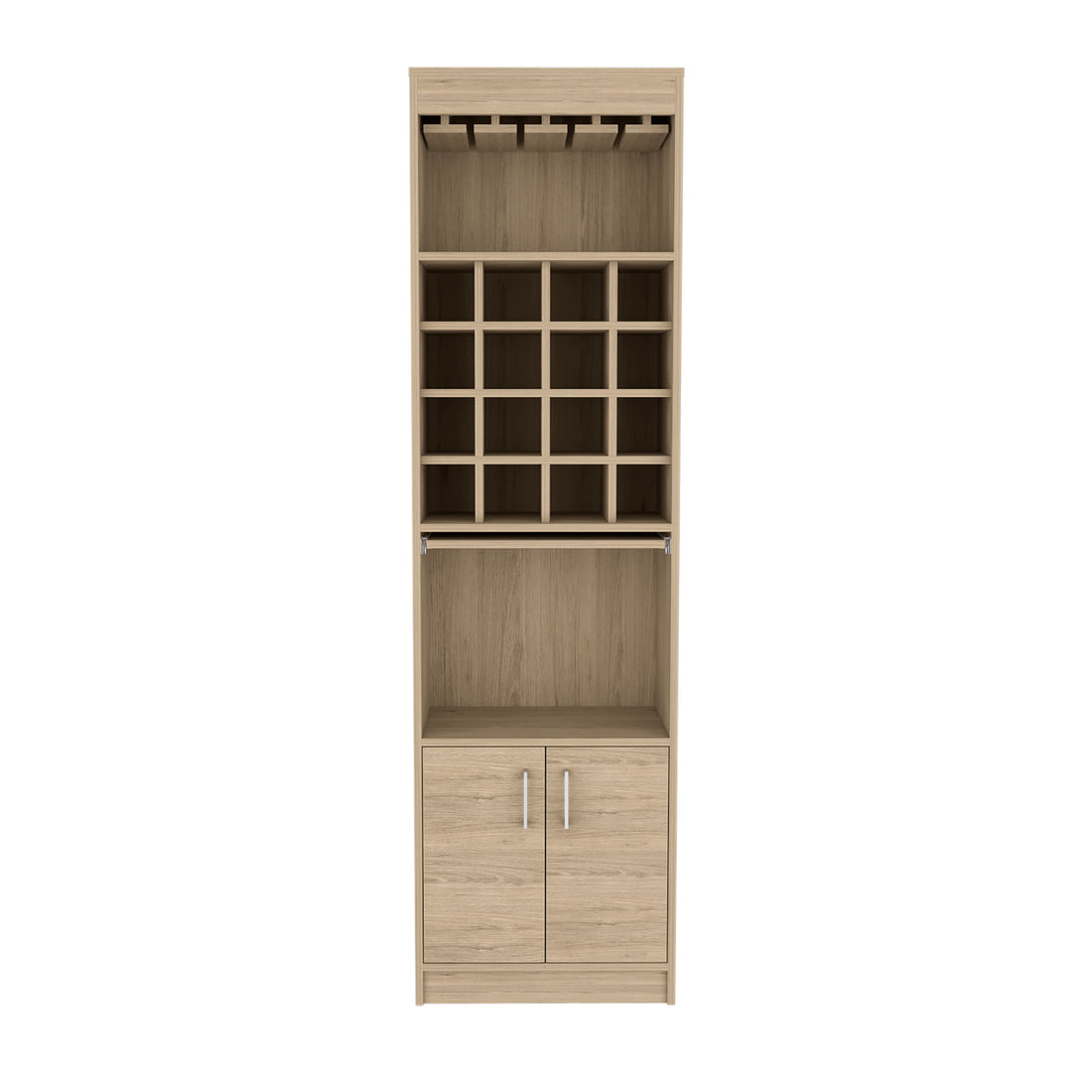 Bar Cabinet Atanasio, Living Room, Light Pine Beige Particle Board Particle Board