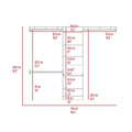 250 Closet System British, Bedroom, Dark Walnut Walnut Particle Board Particle Board