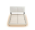 Full Size Upholstered Platform Bed With Sensor Light And Ergonomic Design Backrests, White White Upholstered