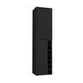 Tall Cabinet Bell, Living Room, Black Black Particle Board Particle Board