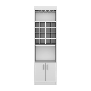 Bar Cabinet Modoc, Living Room, White White Particle Board Particle Board