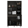 Kitchen Pantry Piacenza, Kitchen, Black Black Particle Board Particle Board