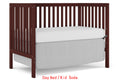 5 In 1 Convertible Crib, Converts From Baby Crib To Toddler Bed, Fits Standard Full Size Crib Mattress ,Easy To Assemble 53*29*9 Inches Espresso Espresso Classic Pine Wood