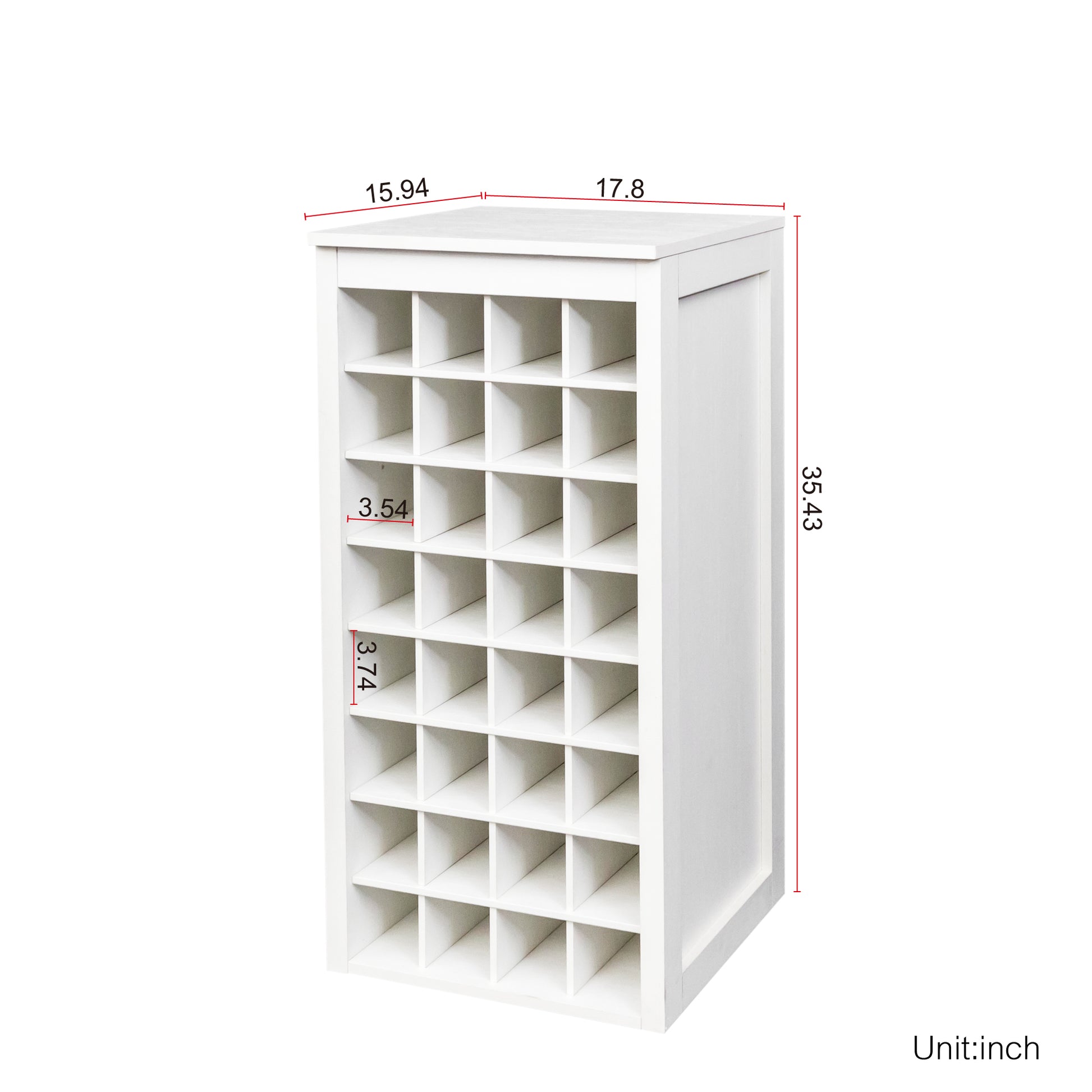 2.Brown Walnut Color Modular 32 Wine Bar Cabinet Buffet Cabinet White Mdf