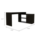 L Shaped Desk Desti, Office, Black Black Particle Board Particle Board