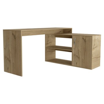 L Shaped Desk Desti, Office, Light Oak Light Oak Particle Board Particle Board