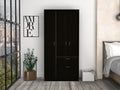 Armoire Cobra, Bedroom, Black White White Black Particle Board Particle Board