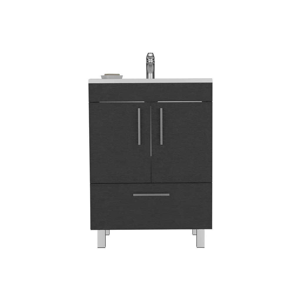 Single Bathroom Vanity Mayorca, Bathroom, Black Black Particle Board Particle Board