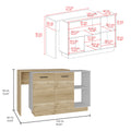 Kitchen Island Ohio, Kitchen, White Light Oak White Light Oak Particle Board Particle Board