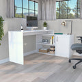 L Shaped Desk Desti, Office, White White Particle Board Particle Board