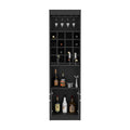 Bar Cabinet Modoc, Living Room, Black Black Particle Board Particle Board