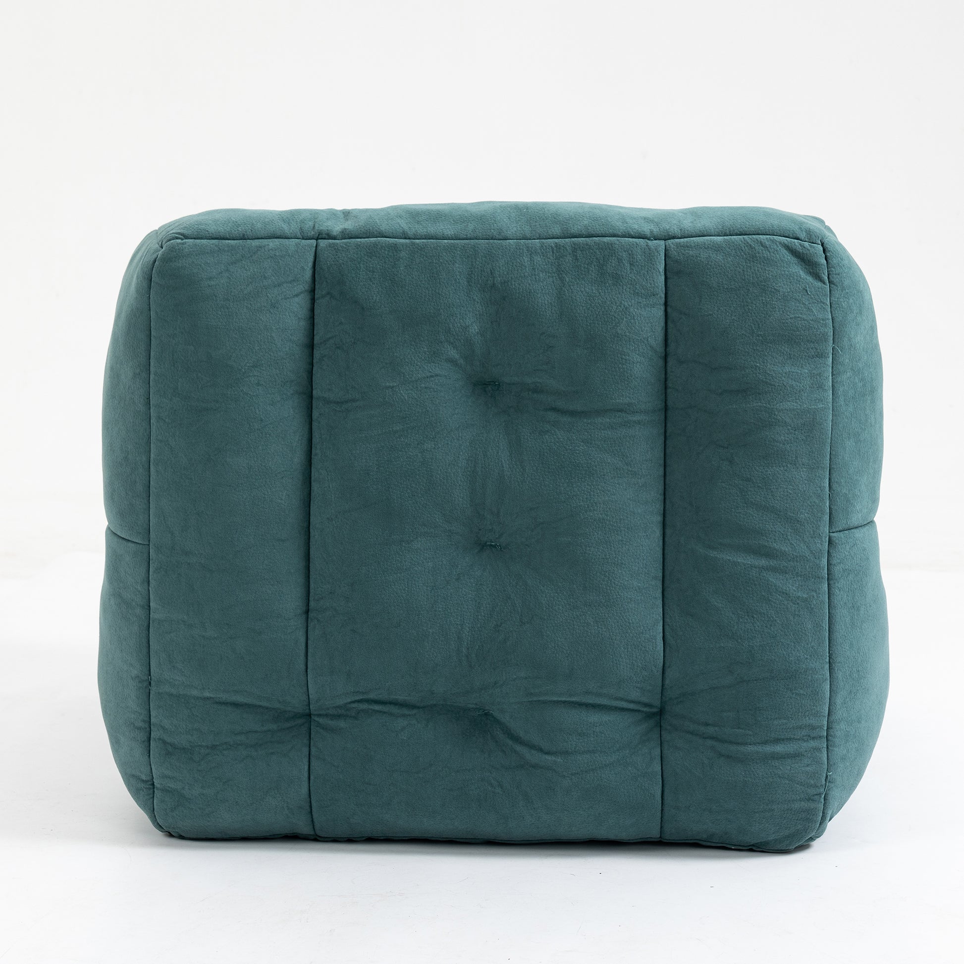 Fluffy Bean Bag Chair, Comfortable Bean Bag For Adults And Children, Super Soft Lazy Sofa Chair With Memory Foam And Ottoman, Indoor Modern Focus Bean Bag Chair For Living Room, Bedroom, Apartment Green Velvet