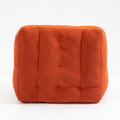 Fluffy Bean Bag Chair, Comfortable Bean Bag For Adults And Children, Super Soft Lazy Sofa Chair With Memory Foam And Ottoman, Indoor Modern Focus Bean Bag Chair For Living Room, Bedroom, Apartment Red Velvet