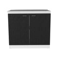 Utility Sink Vernal, Kitchen, White Black Multicolor Particle Board Particle Board