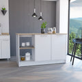 Kitchen Island Padua, Kitchen, White Light Oak Light Oak Particle Board Particle Board