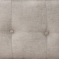 3 Piece Living Room Set Beige Linen