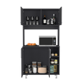 Pantry Cabinet Delaware, Kitchen, Black Black Particle Board Particle Board