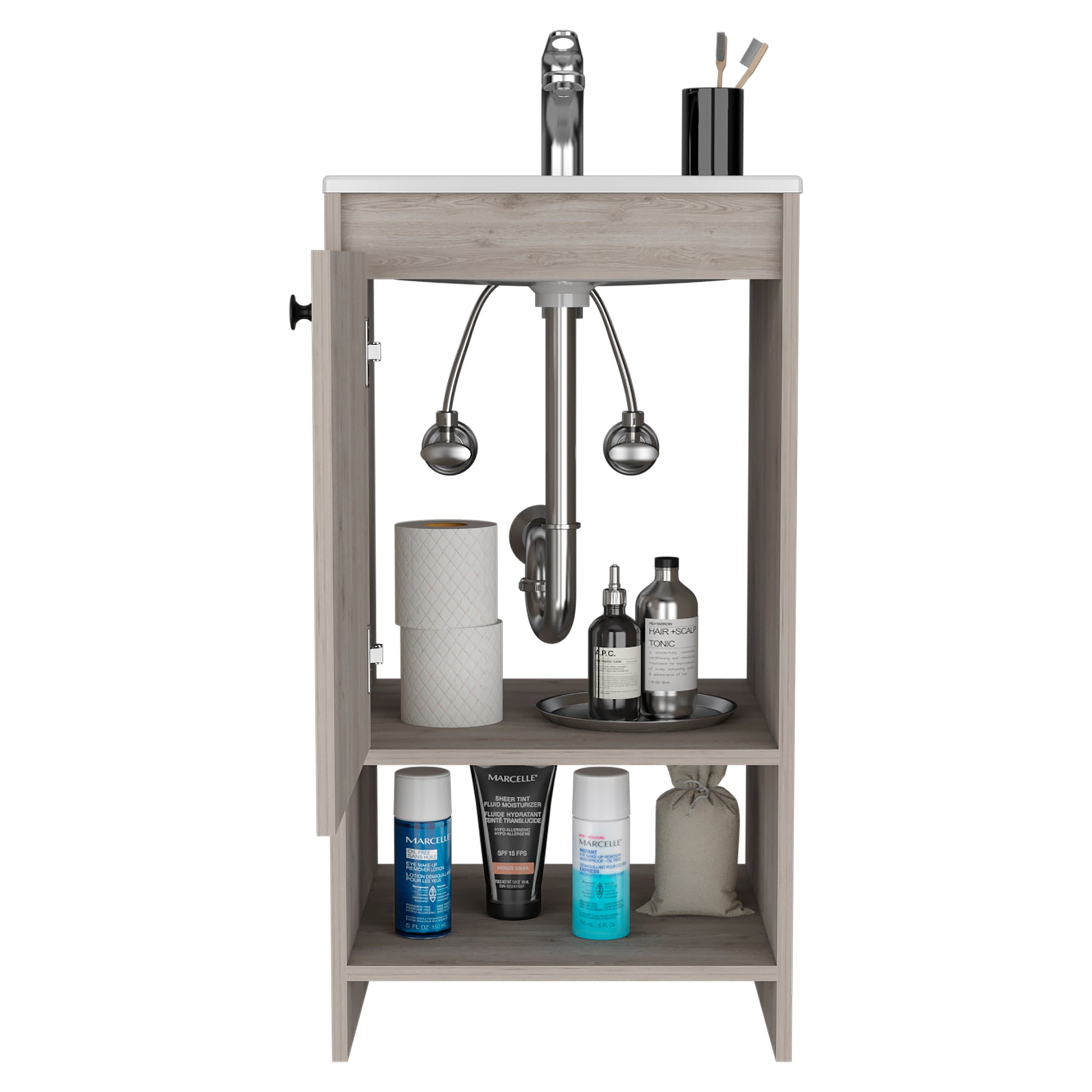 Bathroom Vanity Poket, Bathroom, Light Gray Light Gray Particle Board Particle Board