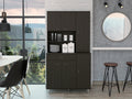 Kitchen Pantry Piacenza, Kitchen, Black Black Particle Board Particle Board