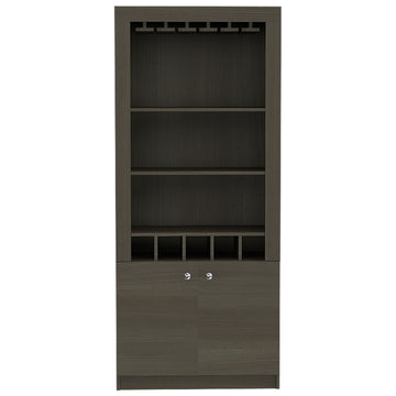 Bar Cabinet Margarita, Living Room, Smokey Oak Gray Particle Board Particle Board